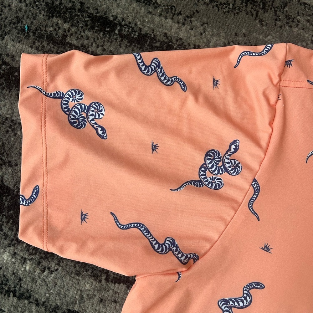 BAD BIRDIE Men’s Sidewinder Snake Golf Polo - Picture 8 of 11